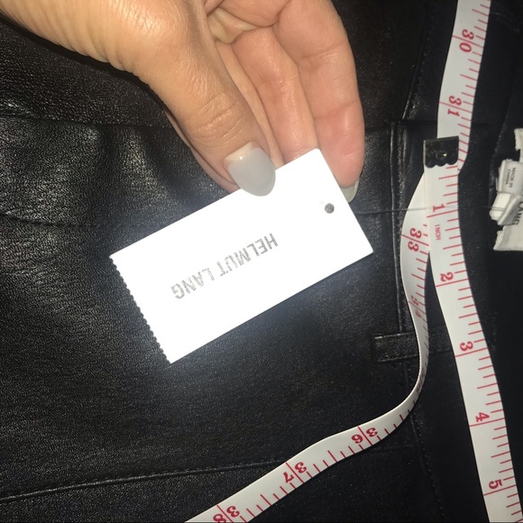 Helmut Lang Soft Black lambskin Leather Pants